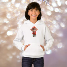 Bezorgd Little Elf Girl's Hoodie