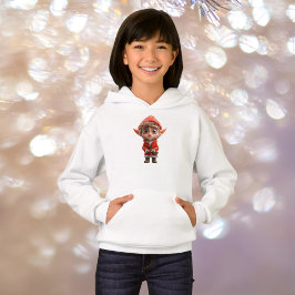 Bezorgd Little Elf Girl's Hoodie