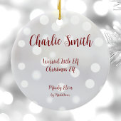 Bezorgd Little Elf Kerst Elf Keramisch Ornament