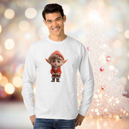 Bezorgd Little Elf Mannen T-shirt