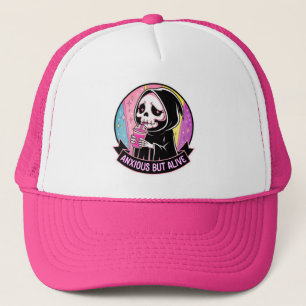 Bezorgd maar levend trucker pet