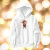 Bezorgd over de hoodie van de kleine elfjongen