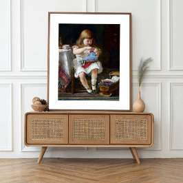 Bezorgde kleine moeder perfect poster