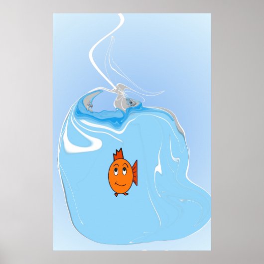 Bezorgde Vis Poster (Voorkant)