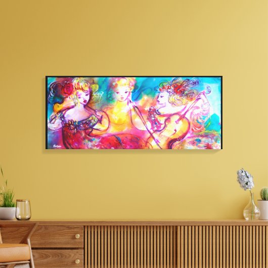 BEZORGDHEID OVER HARMONY TRIO CANVAS AFDRUK (Insitu (Woonkamer))
