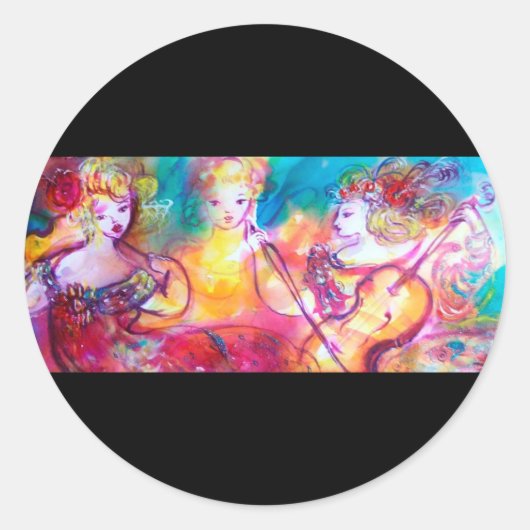 BEZORGDHEID OVER HARMONY TRIO RONDE STICKER (Voorkant)