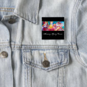 BEZORGDHEID OVER HARMONY TRIO VIERKANTE BUTTON 5,1 CM (In situ)