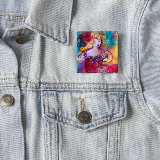 BEZORGDHEID OVER HARMONY TRIO VIERKANTE BUTTON 5,1 CM (In situ)