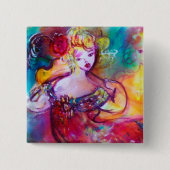 BEZORGDHEID OVER HARMONY TRIO VIERKANTE BUTTON 5,1 CM (Voorkant)