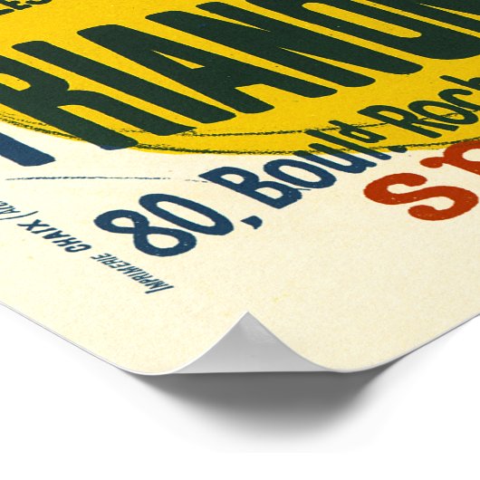 BEZORGDHEID VAN LE TRIANON IN Great Elysee Gardens Poster (Hoek)