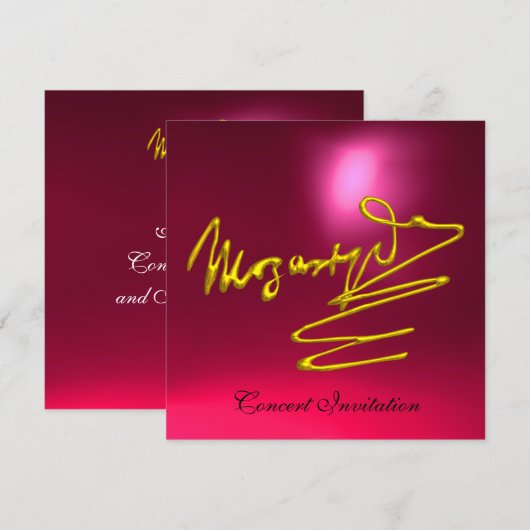 BEZORGDHEID VOOR RODE RODE PINK KAART (Voorkant / Achterkant)