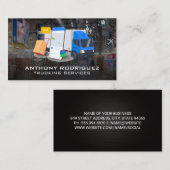 Bezorgdiensten | Logistiek Transport Verzending Visitekaartje (Voorkant / Achterkant)