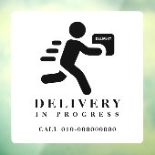 Bezorging Gaande Pakket Pakket Auto Vrachtwagen Be Raamsticker (Vel 3)