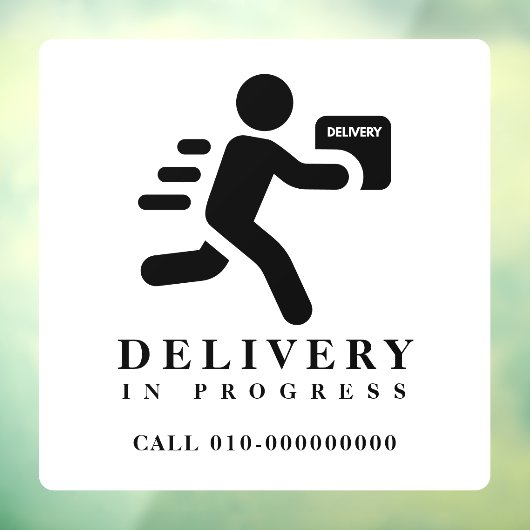 Bezorging Gaande Pakket Pakket Auto Vrachtwagen Be Raamsticker (Vel 3)