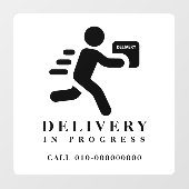 Bezorging Gaande Pakket Pakket Auto Vrachtwagen Be Raamsticker (Vel)