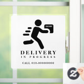 Bezorging Gaande Pakket Pakket Auto Vrachtwagen Be Raamsticker (Huis)