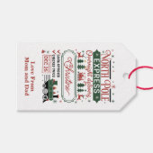 Bezorging Overnight Goedgekeurd door Kerstman Cadeaulabel (Voorkant (Horizontaal))