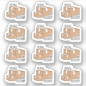 Bezorging Post Pakket Verzending Herinnering Plann Sticker (Voorkant)