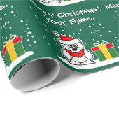 Bezorging van pakketten door ijsberen persoonlijk  cadeaupapier (Rol Hoek)