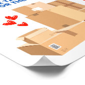 Bezorgingschauffeur Bedankt Bord Poster (Hoek)