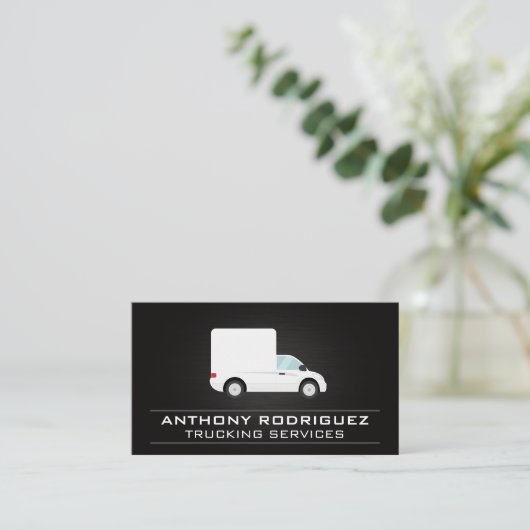 Bezorgingsvrachtwagens | Vrachtvervoer Bedrijfskaa Visitekaartje (Staand voorkant)