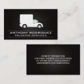 Bezorgingsvrachtwagens | Vrachtvervoer Bedrijfskaa Visitekaartje (Voorkant / Achterkant)