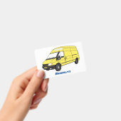 Bezorgingswagen illustratie badge (Handheld)