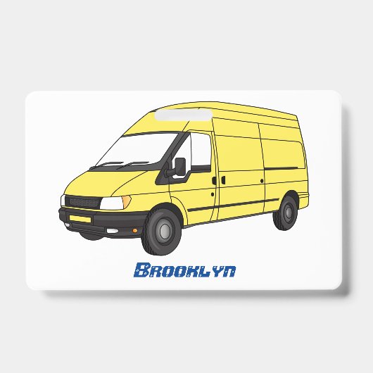 Bezorgingswagen illustratie badge (Voorzijde)