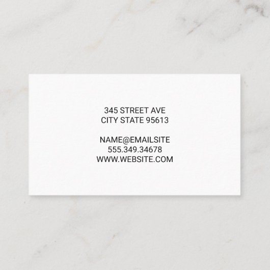 Bezorgtruck en koerier met dozen visitekaartje (Achterkant)