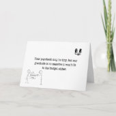 Bezuinigingen hadden geen invloed op onze waarderi bedankkaart (Voorkant)