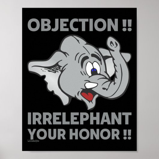 BEZWAAR ! NIET TER ZAKE DOEND EDELACHTBARE ! POSTER (Voorkant)