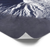 Bezymianny Volcano vertoont een bescheiden pluim Poster (Hoek)