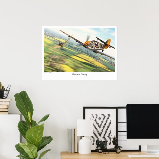 Bf109E ポ タ ー Poster (Thuiskantoor)
