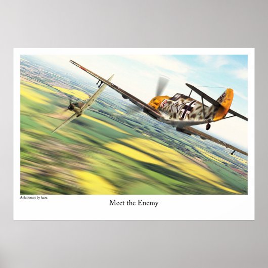 Bf109E ポ タ ー Poster (Voorkant)