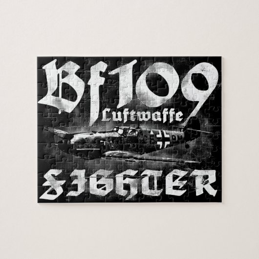 Bf 109 8x10 foto puzzel met geschenkdoos (Horizontaal)