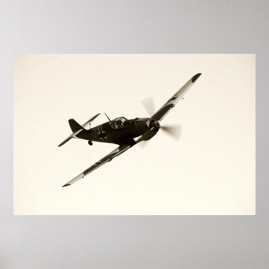 Bf-109 E-3 Emil Poster (Voorkant)