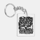 Bf 109 Sleutelhanger Acryl Sleutelhanger (Voorkant Links)