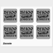 Bf 109 Square Stickers (Vel)