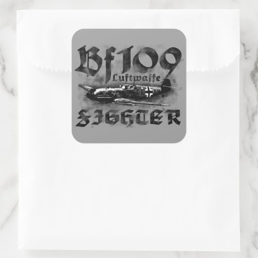 Bf 109 Square Stickers (Tas)