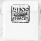 Bf 109 Vierkante Sticker (Tas)
