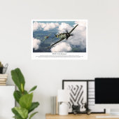 Bf 109G-6 "Erich Hartmann" Poster (Thuiskantoor)