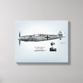 BF-109G Franz Stigler Profiel Canvas Afdruk (Voorkant)