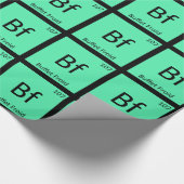 Bf - Buffet Froid Chemistry Periodic Table Symbol Cadeaupapier (Hoek)