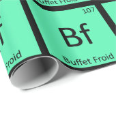 Bf - Buffet Froid Chemistry Periodic Table Symbol Cadeaupapier (Rol Hoek)