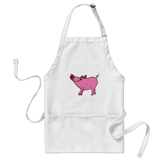 BF - Funny Pig Apron Standaard Schort (Voorkant)