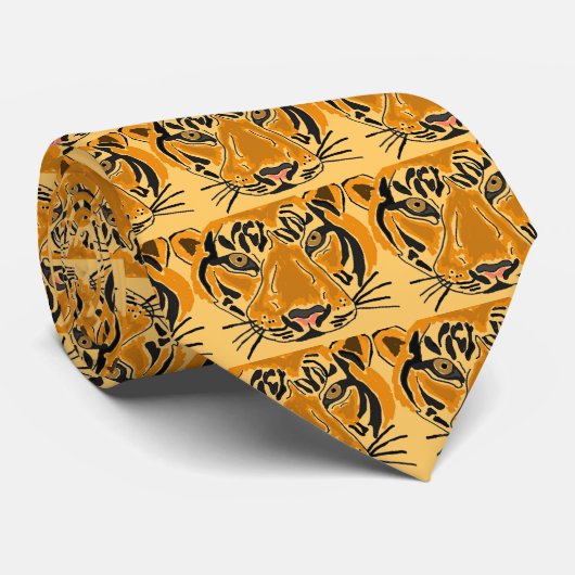 BF - Geweldige tijger Stropdas (Opgerold)
