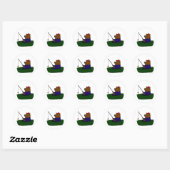 BF- Grappig Beer Gevist ontwerp Ronde Sticker (Vel)