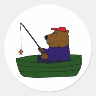 BF- Grappig Beer Gevist ontwerp Ronde Sticker