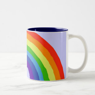 BF- Happy Rainbow-Mok Tweekleurige Koffiemok