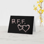BF met Linked Hearts Beste Vrienden voor altijd Kaart (Gele Bloem)